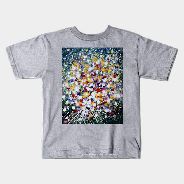 Summer Flowers Kids T-Shirt by kume